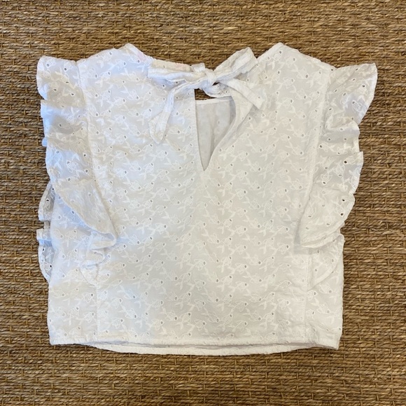 Lilly Pulitzer White Eyelet Ruffle Skirt and Top Set - Picture 6 of 11